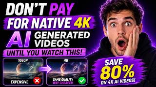 Don't Pay for Native 4K AI Generated Videos Until You Watch This | Best Video Enhancer