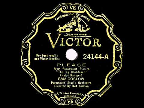 1932 Sam Coslow - Please