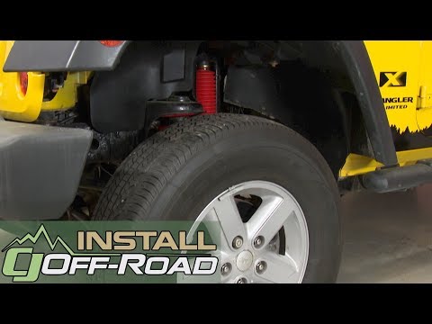 Jeep Wrangler JK Pedders Lift Kit 2-1/2\" With Shocks 4-Door 2007-2018 Installation