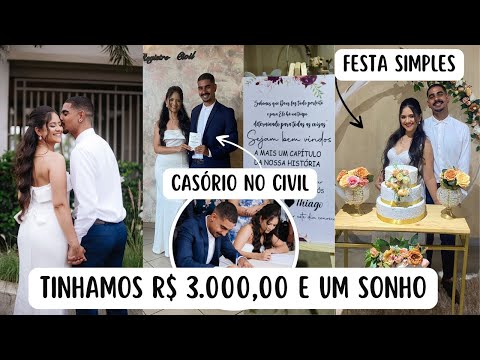 NOSSO CASAMENTO NO CIVIL E FESTA SIMPLES PARA 50 PESSOAS