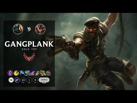 Gangplank Top vs Rumble - KR Grandmaster Patch 12.21