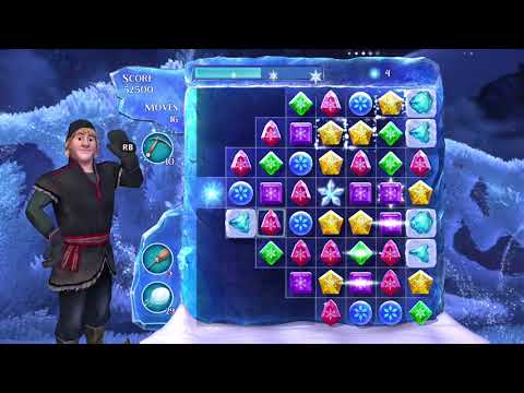 Frozen Free Fall: Snowball Fight Level 152 Walkthrough, No Power Ups