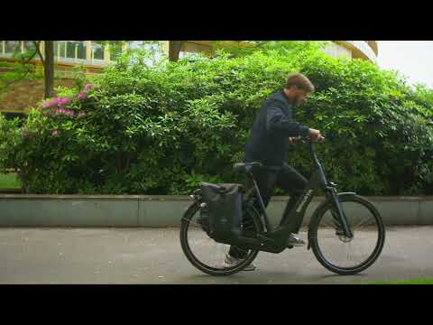 Voltano Dubbele Fietstas Rolltop - Zwart - 48 Liter - 100% Waterdicht