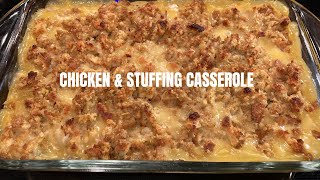 HOW TO MAKE CHICKEN & STUFFING CASSEROLE | EASY DINNER RECIPE | COOK WITH ME