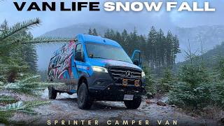 CAMPING At High ELEVATIONS. Snow Hit The Valley And Heavy Winds
