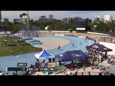 BOYS U15 4X100M FINAL - 2017 SUBWAY STATE RELAY CHAMPIONSHIPS // LAVicTV