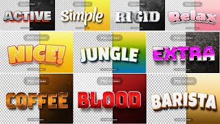 2023 3D Text Effect Ultimate Bundle Photoshop Tutorial Part 4