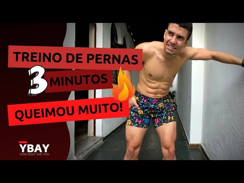 Treino 3 minutos para pernas INCRÍVEIS em casa
