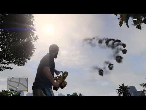 GTA V Random Mods (Rocket Minigun)