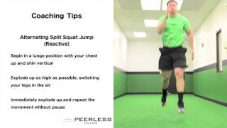 37. Alternating Split Squat Jump (Reactive)