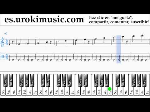 Como Tocar Piano (mano derecha) Clean Bandit - Rockabye ft Sean Paul Anne-Marie Tablatura Parte#1