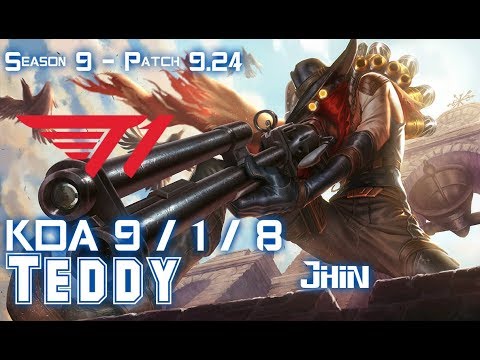 T1 Teddy JHIN vs SYNDRA Bot - Patch 9.24 KR Ranked