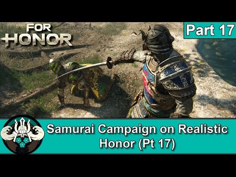For Honor Samurai Campaign Walkthrough on Realistic Part 17 Orochi vs Warden - PS4 Pro Gameplay