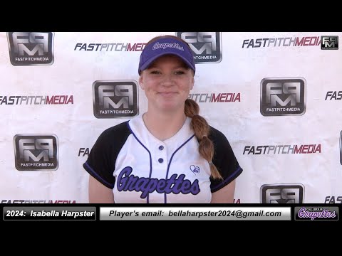 2024 Isabella Harpster 3.7 GPA Pitcher Softball Skills Video - Ca Grapettes Medina