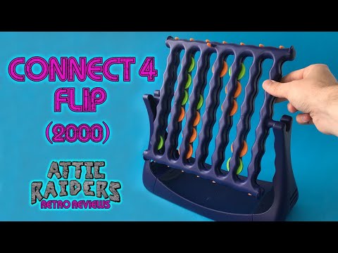 Connect 4 Flip (2000) by Hasbro - Abstract Strategy Vintage Board Game Review - Connect Four