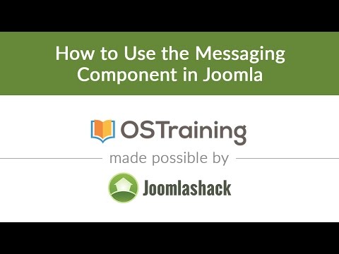 Joomla Beginner Class Lesson 23 How to Use the Messaging Component in Joomla