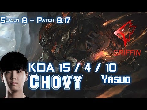 GRF Chovy YASUO vs MORDEKAISER Bot - Patch 8.17 KR Ranked
