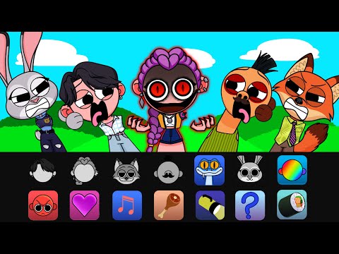 The Best Sprunki Songs K-Pop Demon Hunters And Zootopia 2 - Parody