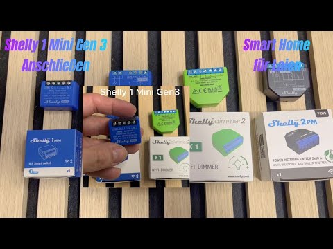 Shelly 1 Mini Gen3 Anschließen & Konfigurieren Licht AN/AUS einfach erklärt Smart Home für Laien