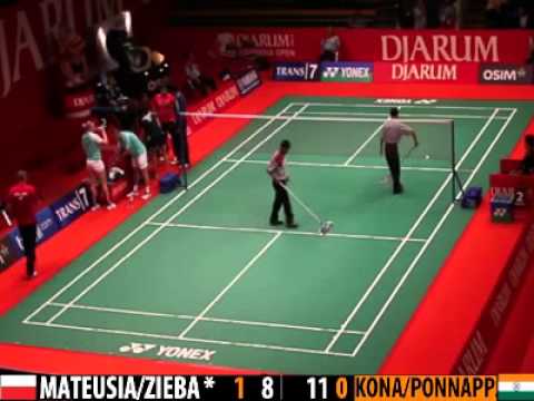 R16 - XD - R.MATEUSIAK /  N.ZIEBA vs T.KONA / A.PONNAPPA - 2013 Indonesia Open