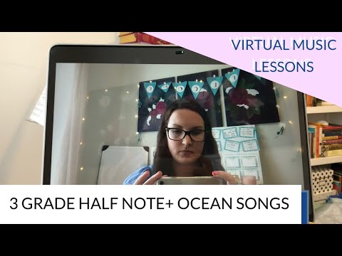 WHAT I'M TEACHING THIS WEEK 2: 3 grade, half note review, ocean songs
