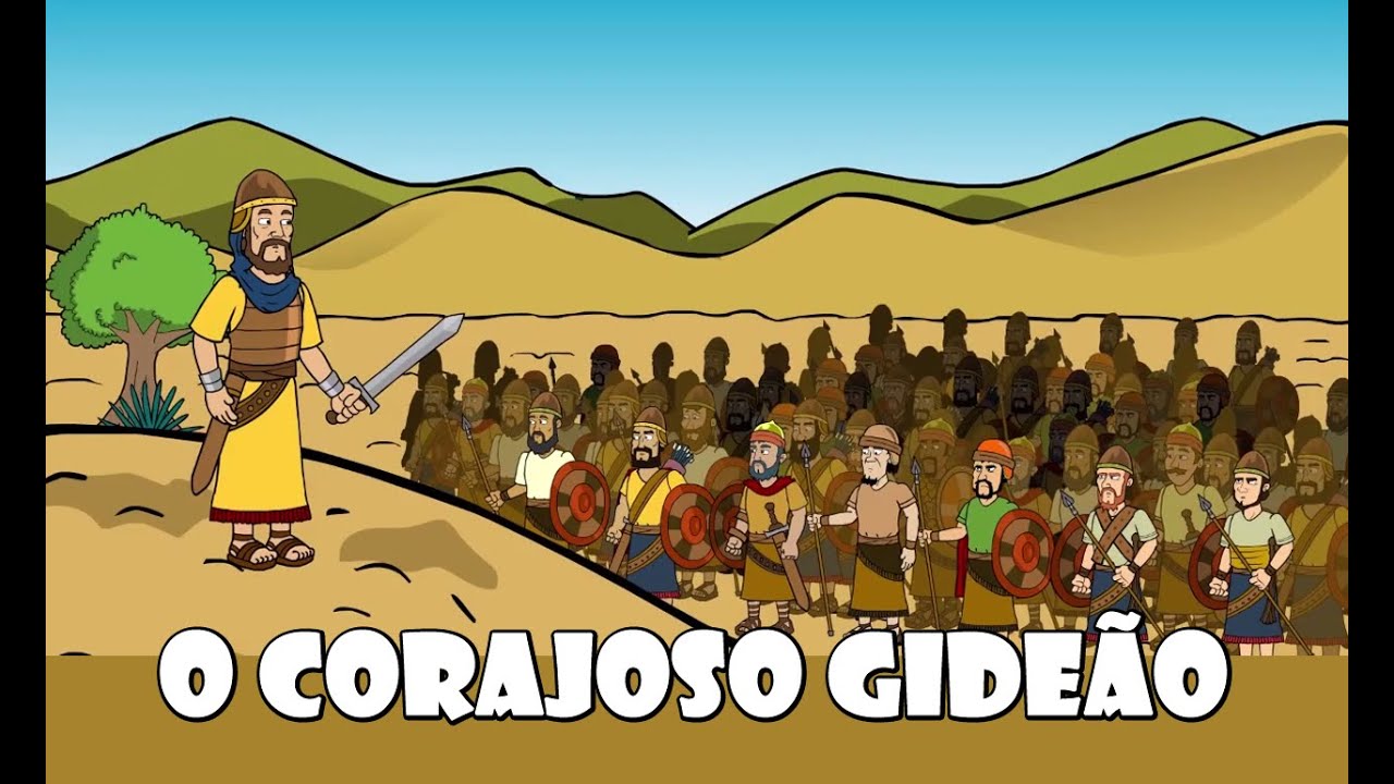 DESENHOS BÍBLICOS - O CORAJOSO GIDEÃO