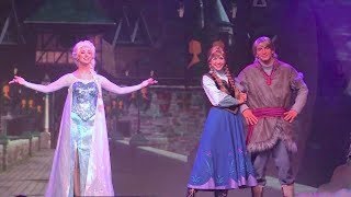 Full Frozen Summer Fun Live stage show with Anna, Elsa, Kristoff at Walt Disney World