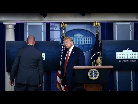 الرئيس الأمريكي يقطع مؤتمرا صحفيا عقب إطلاق نار خارج البيت الأبيض