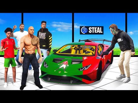 Stealing EVERY Celebrity SUPERCAR in GTA