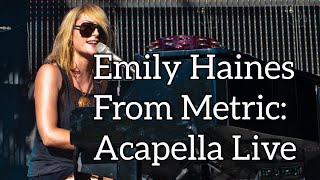 Emily Haines from Metric singing acapella live (Raw Sugar/Combat Baby)