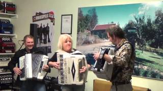 Pierre Eriksson Bengan Janson Inger Nordström, Te dans med Karlstatösera, World Accordion Day