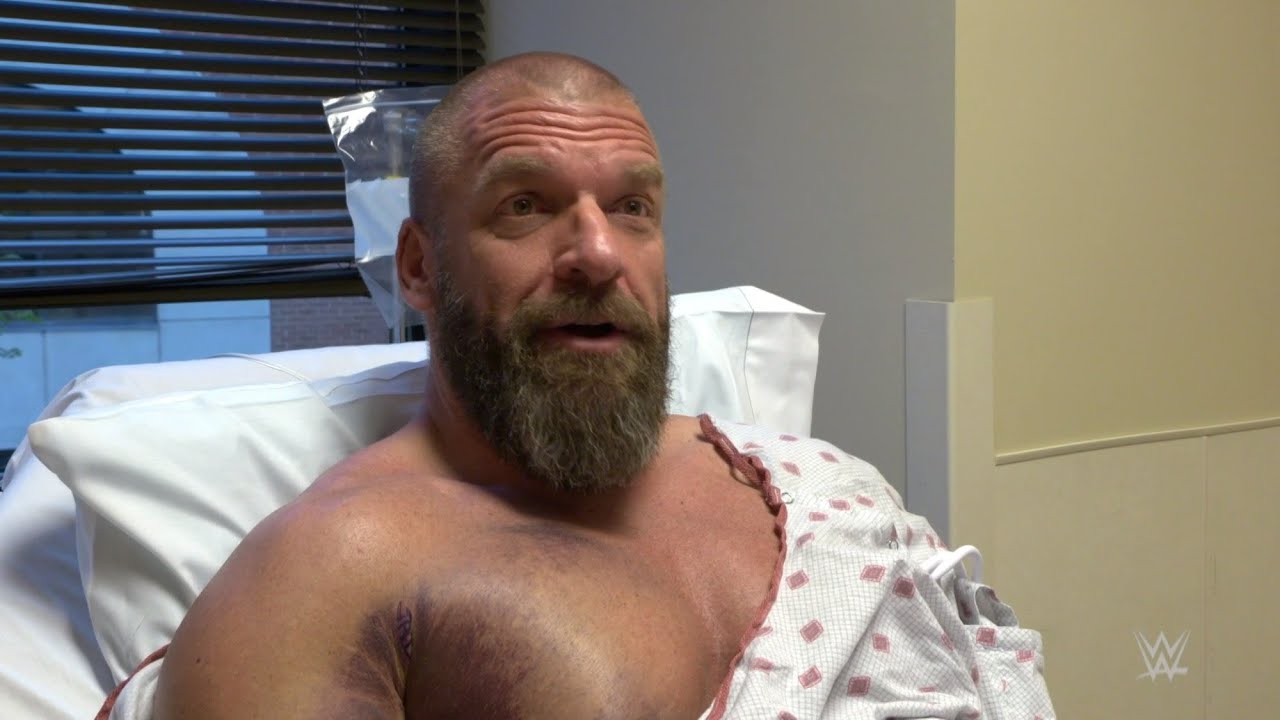 Behind the scenes of Triple H's 2018 pec surgery