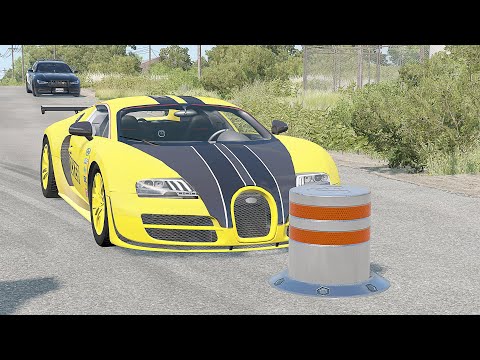 Mobil vs Bollard #6 - BeamNG Drive