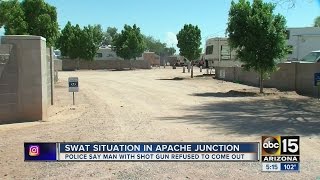Apache Junction neighborhood evacuated after disturbance call