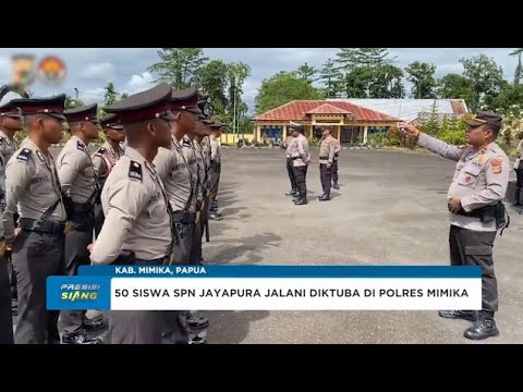 POLRES MIMIKA MENERIMA 50 SISWA LATIHAN KERJA DARI SPN POLDA PAPUA