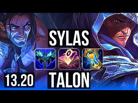SYLAS vs TALON (MID) | 12 solo kills, 23/2/11, 66% winrate, Legendary | EUW Master | 13.20