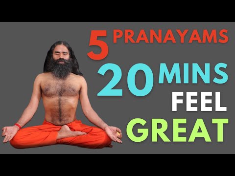 Baba RamDev Daily 5 Pranayam with Timer and instructions |
