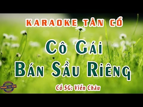 Karaoke tân cổ - Cô Gái Bán Sầu Riêng | theo trình bày Lệ Thủy