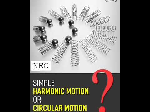 simple harmonic motion or circular motion? #science #physics #NEC2.o
