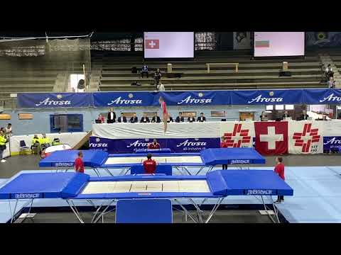 Lavinia Bitterli SUI (F)-Juli 2022, Trampoline World Cup, Arosa SUI DD 11.2 and Synchron Lucie Moret