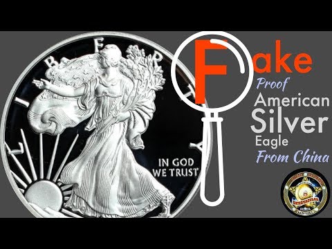 Fake proof silver eagle purchased from China.