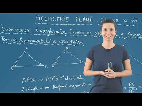 Asemănarea triunghiurilor – noțiuni și criterii – Clasa a VII-a