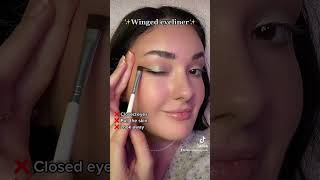 ✅WINGED EYELINER❌