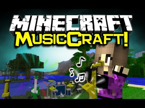Minecraft MUSICCRAFT MOD Spotlight - EPIC In-Game Instruments! (Minecraft Mod Showcase)