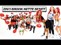 20 GUYS VS 3 INFLUENCERS BROOKLYN NETTE BENET