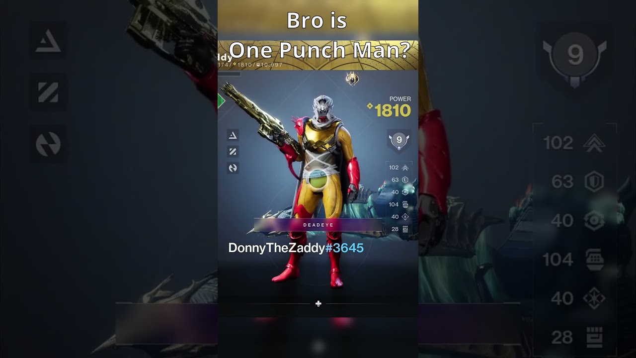 Bro is ONE PUNCH MAN?! #destiny2