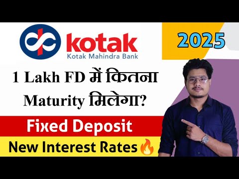 Kotak Mahindra Bank FD Interest Rates 2025 | Kotak Mahindra Bank Fixed Deposit Features, Benefits