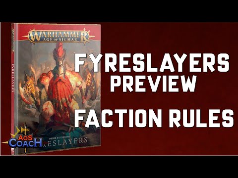 Faction Rules - Fyreslayers Battletome Preview | 3rd Edition Warhammer Age of Sigmar