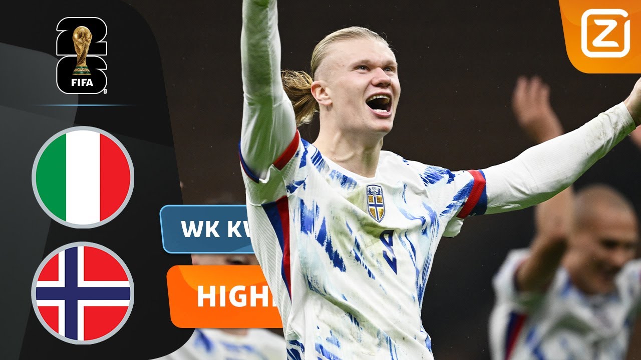 HAALAND SCHIET DE NOREN NA 28 JAAR WEER NAAR HET WK!!😍😍 | Italië vs Noorwegen | WK 2026 Kwalificatie