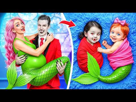 Бедная Беременная Русалка в Богатой Вампирской Семье! Как Стать Вампиром!